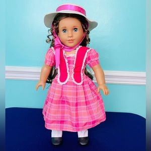 American Girl Doll Marie-Grace EUC with meet outfit and hat